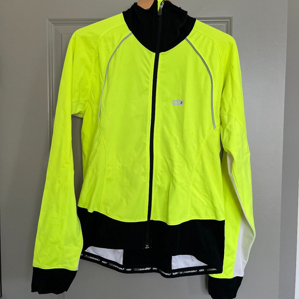 Louis Garneau Men's Bright Yellow Glaze Jersey Cycling Jacket - XXL
